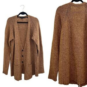 NWOT Seventy Italy Knit Wool Blend Cardigan Sweater Lagenlook Pockets 50 L